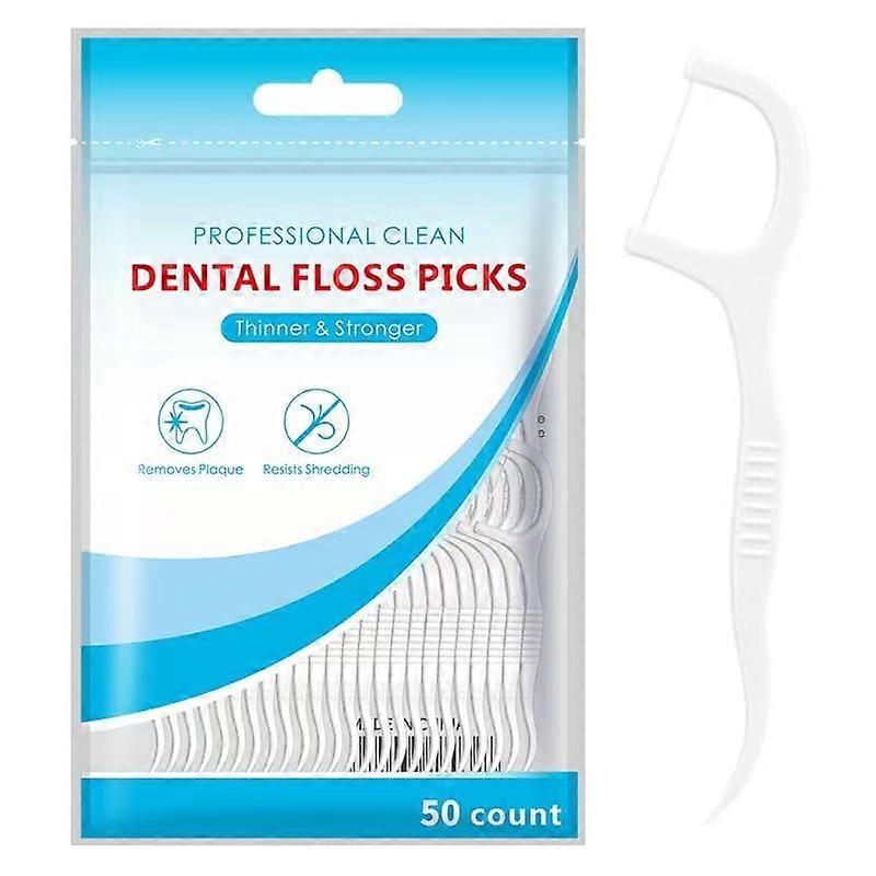 Dental Floss Picks 150 Pack Elastic Durable Strand Dual Function Interdental Cleaning