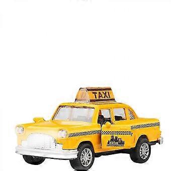 Taxi Car Toy For Kids, Yellow Cab New York City Taxi Cab Toy Diecast Modelo Toy Car con acción pullback para niños pequeños