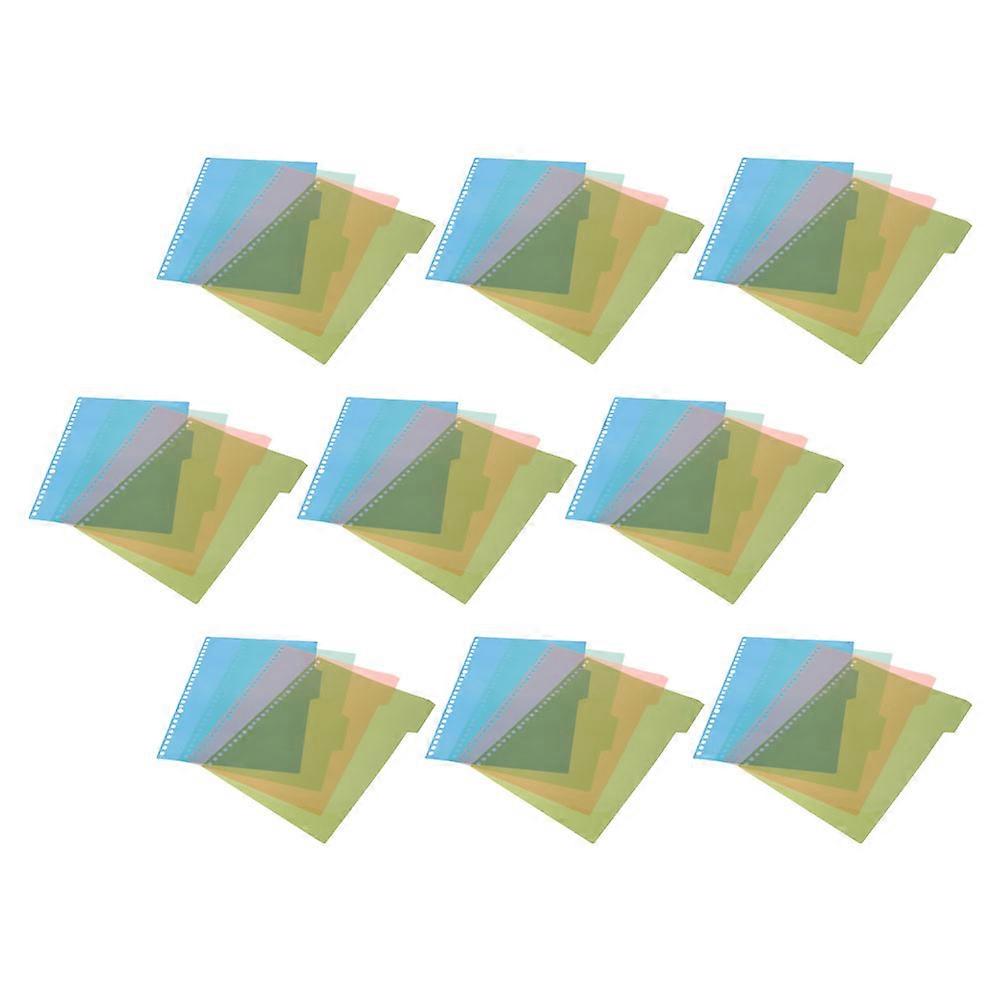 Colored Tab Dividers Plastic Tabs for Indexing 44Pcs Assorted Color Binder Labels