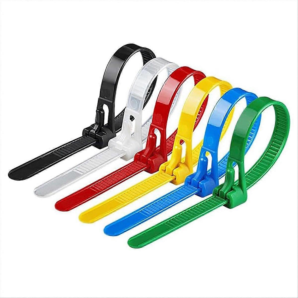 8 X 200mm Adjustable Reusable Nylon Strap with Buckle