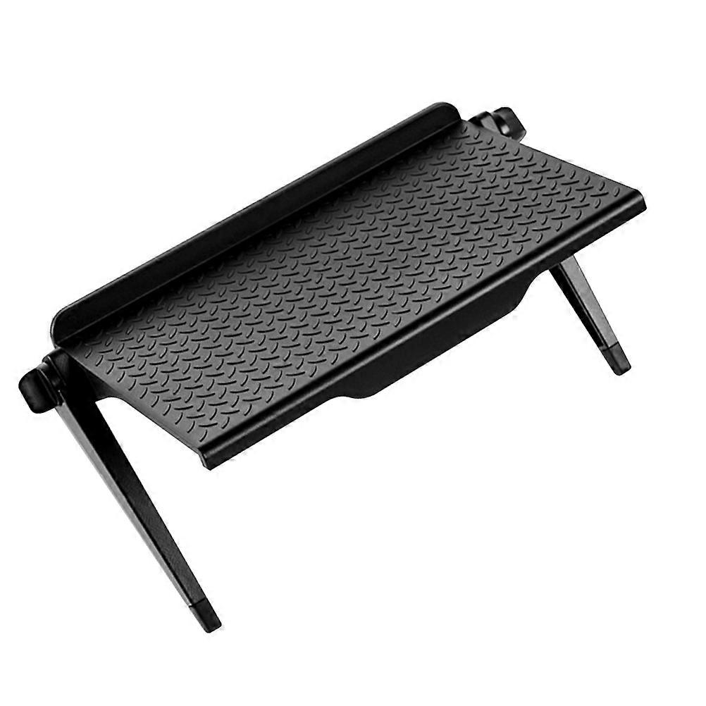 Screen Storage Rack for Storage Use 2Pcs Black Plastic Computer Shelf