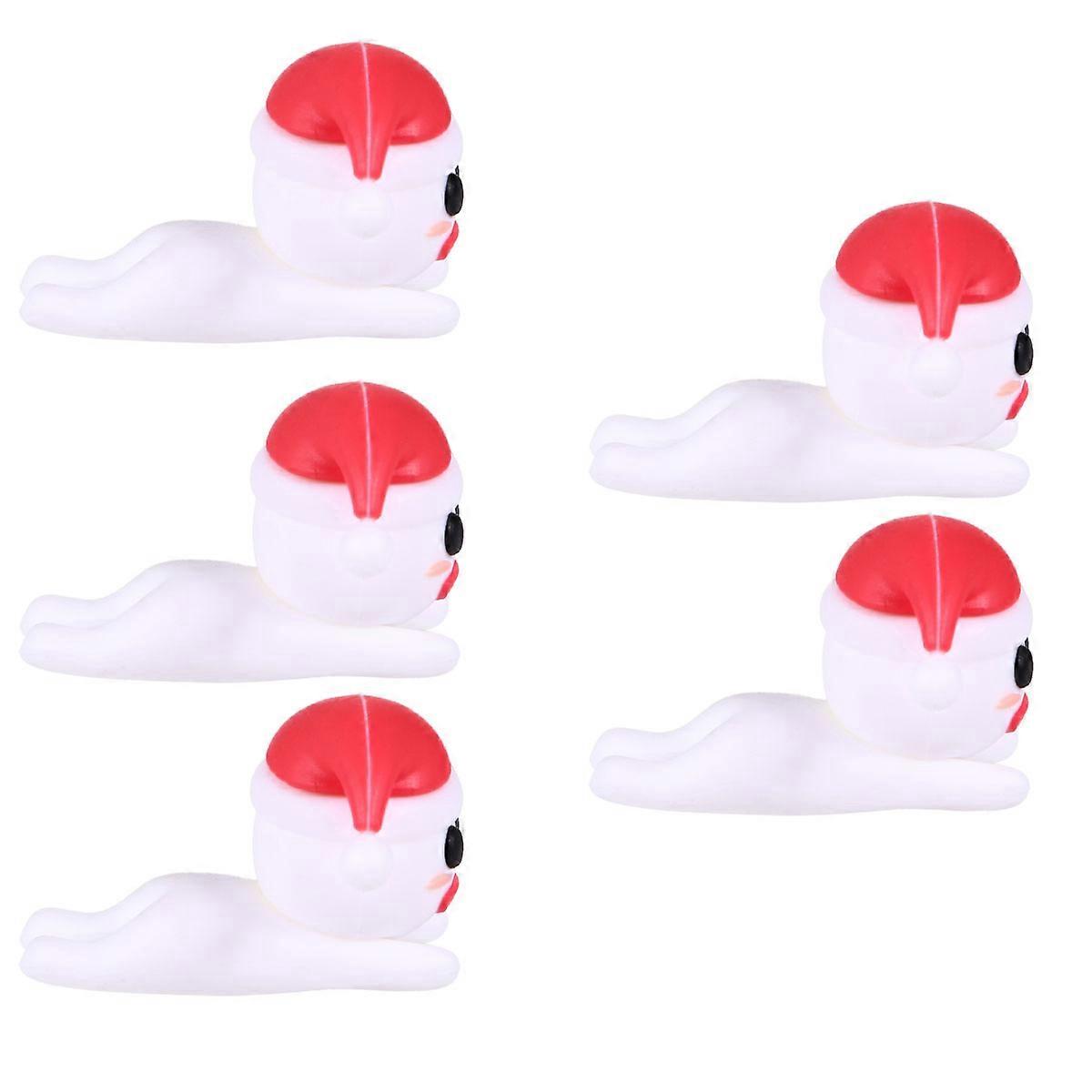 Christmas Data Line Protective Case for USB Cable Clip 5Pcs White Silicone