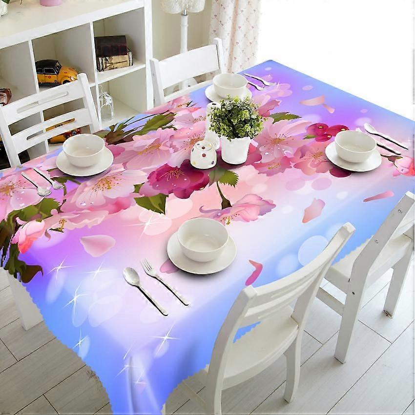 Tablecloth Style 0615 Anti-Stain Waterproof Rectangular Kitchen Dining Table Home Decoration
