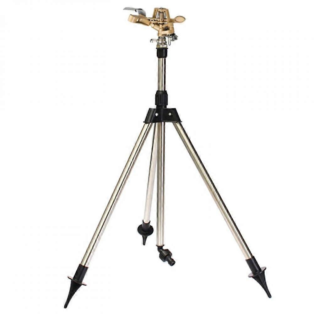 Adjustable Coverage Rotating Tripod Sprinkler for Gardens