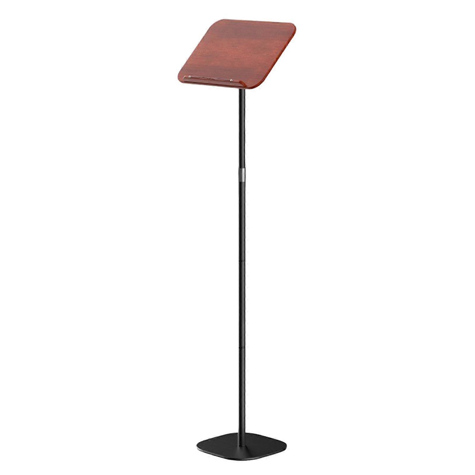 Adjustable Wooden Book Stand for Floor with Height and Angle Settings, Solid Oak Reading Stand