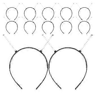 12st DIY Alien Pannband Vår Hårband Diy Hår Hoop Handgjorda Hår Tillbehör För Kvinnor Halloween Kostym Fest Tillbehör