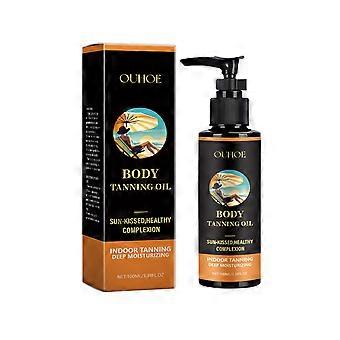 Ouhoe Skin Tanning Care Lotion Summer Outdoor Beach Tanning Oil For A Gentle, Moisturized Bronze Skin