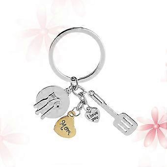 Elegantes Mutter-Schlüsselanhänger-Schmuckset – Geschenk für Mama zum Geburtstag und Valentinstag – Küchenutensil (1 Set)