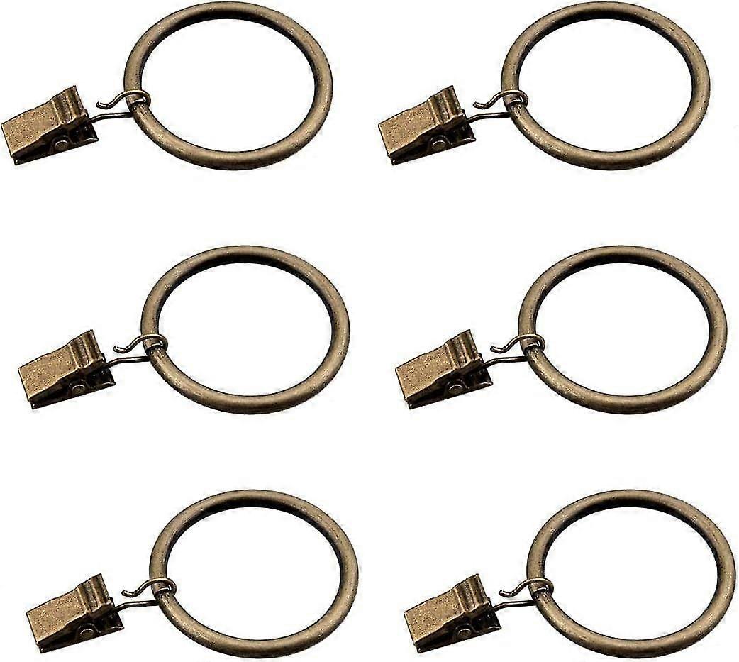 Secure Clip Hanging Support System Curtain Rings Set