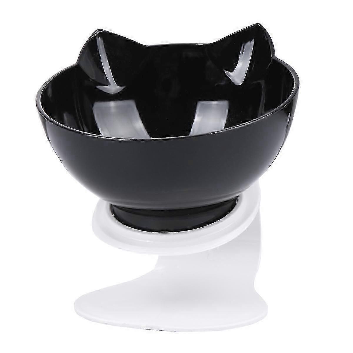 Cat Bowl Plastic Feeder for Tilts Bowl Function 1Pcs