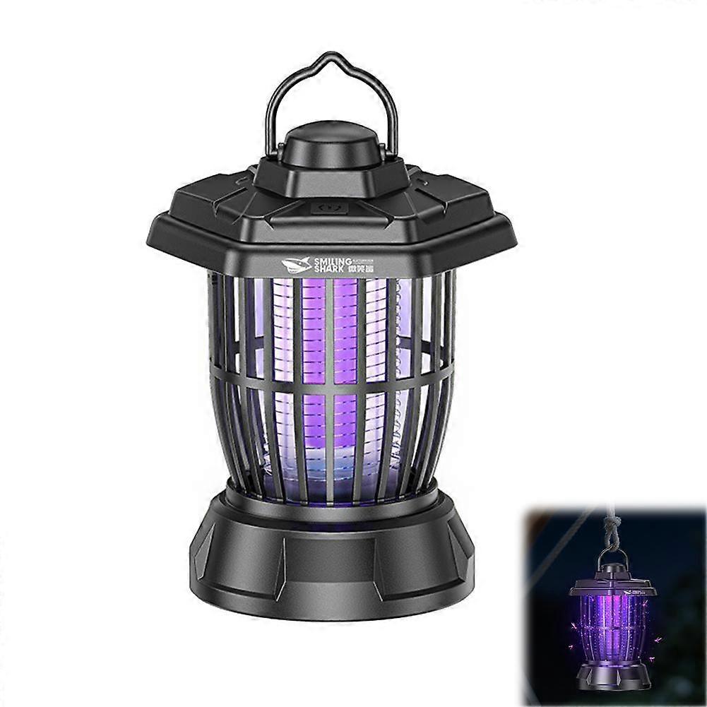 Bug Zapper Lantern - 3 Mode LED Camping Light with Purple Insect Killer Function