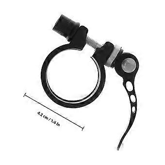 Road Bike Seatpost Clamp Quick Release Lock for 34.9mm Aluminum Black