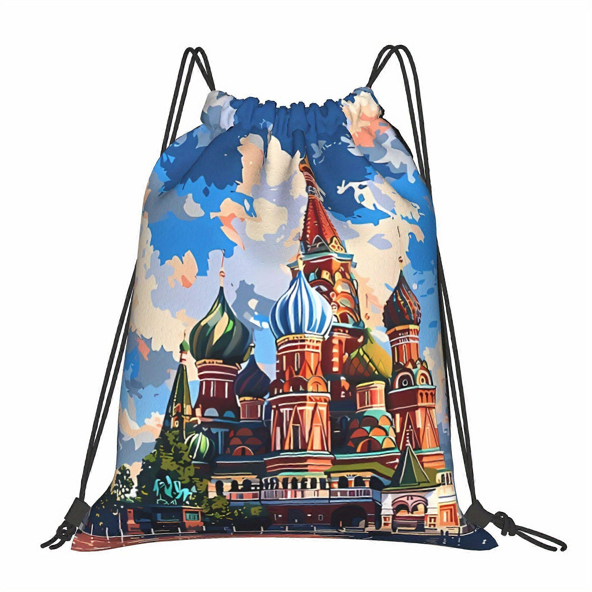 Saint Basil's Cathedral Drawstring Bags Backpack-Gqazw