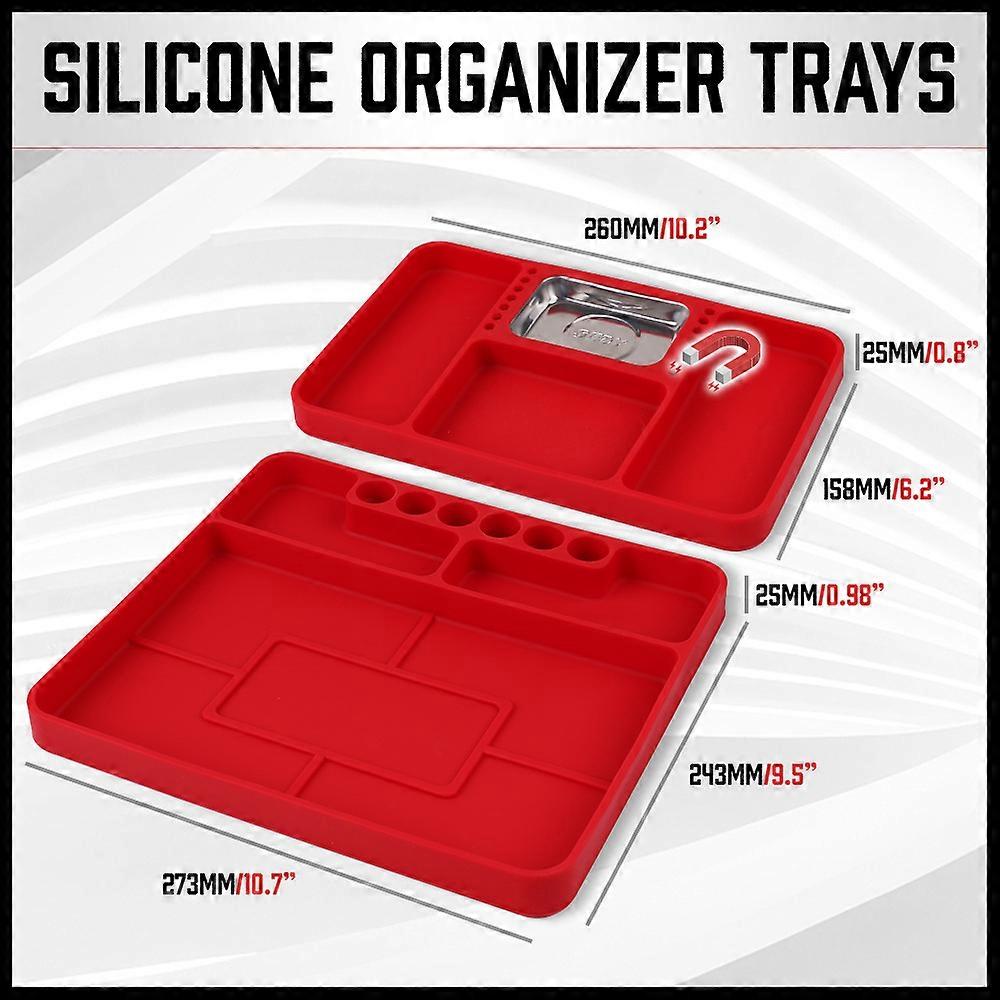 97918 2 Piece Silicone Tool Tray Set