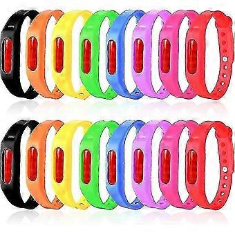2026SK-16 Pack Mosquito Repellent Bracelets Individually Wrapped Waterproof Insect & Bug Repellent Wristbands For Kids & Adults Outdoor Travel Camping