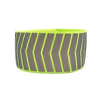 Fita refletora de segurança para corrida, para calças, pacote com 3 unidades, verde.