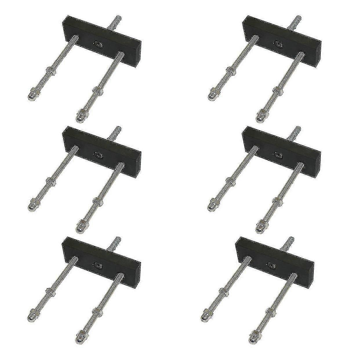 6 Pack Skateboard Floating Deck Display Wall Mount Rack Holder