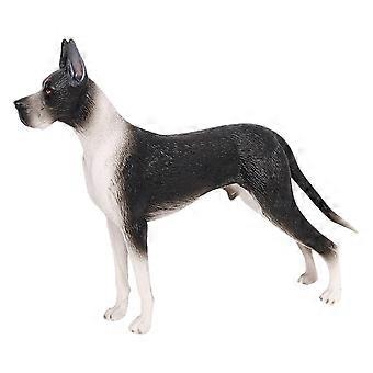 Pet Dog Statue Simulated Plastic Dog Decoration Wear-resistant Small Dog Model Table Decor