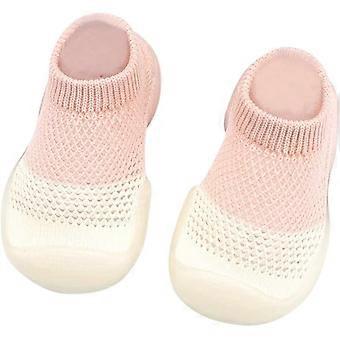 Scarpe Bambino 0-4 Anni Bambino Scarpe Da Ginnastica Da Passeggio Ragazzi Ragazze Morbido Carino Colori Misti Rete Elastica Scarpe Traspiranti (6-12 Mesi) (rosa) (2 pz/coppia)