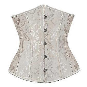 Corsé gótico Mujeres Sexy Underbust Corsé Cintura Entrenador Corsé Shaper Plus Size Corpete Corselet Negro Blanco Rojo Azul S-6xl