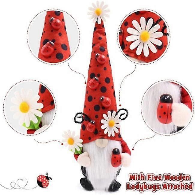 Ladybug Faceless Doll Faceless Doll Decorations Spring