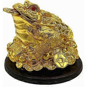 Feng Shui Pengefrø (Trebenet Rigdomstudse) Chan Chu Statue Hjem Deocration for Wealth Luck-140