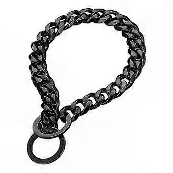 Dog Choke Training Collar, Sturdy Stainless Steel Chain, Fits 76 cm Neck
