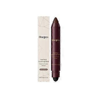 Bastão capilar com extrato vegetal castanho escuro para modificação da raiz, cobertura natural suave, bastão portátil para cobertura capilar, 3,1g