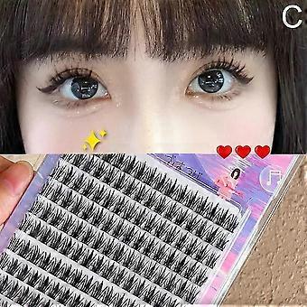 Natural False Eyelashes Extension Cosplay Fake Eyelashes Fairy Simulation Segmented Grafting Diy Lashes Makeup Tool YTQ