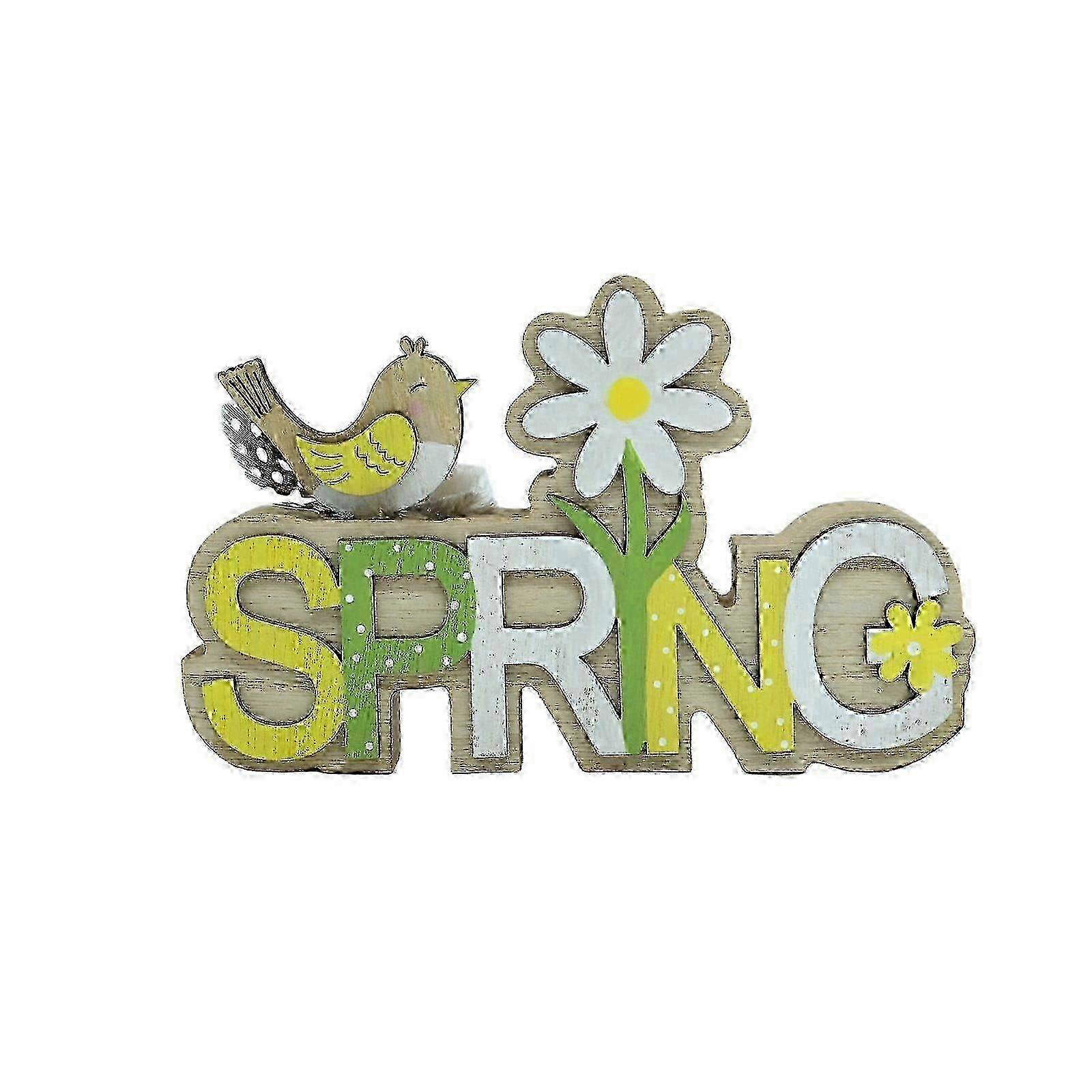 Easter Decor Easter Decorations Indoor Wooden Easter Flower Letter Decoration