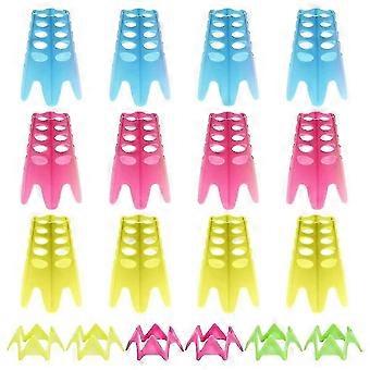 18-Piece Plastic Golf Tees for Simulator & Indoor Practice, Tall + Short Tees for Golf Mats IQ