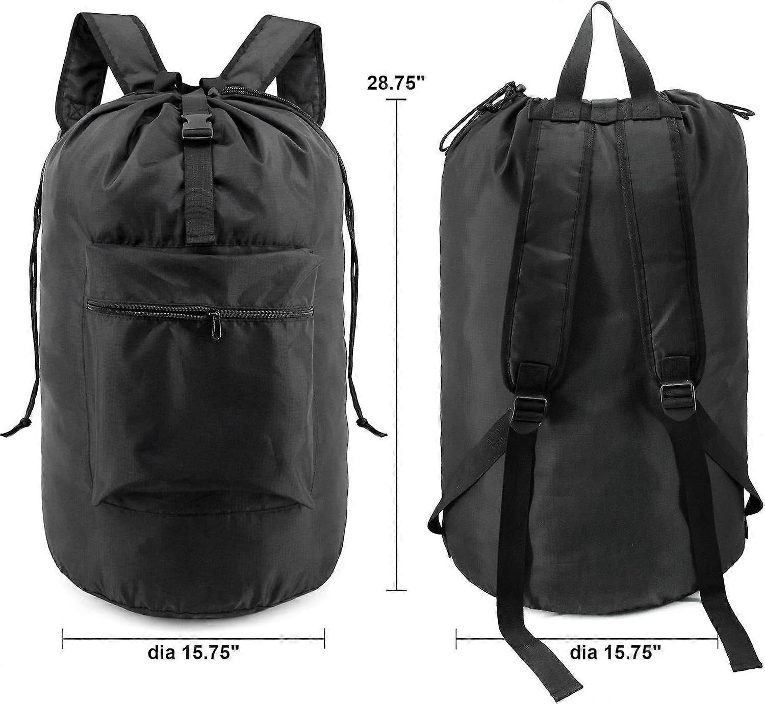 Laundry Backpack Bag Extra Large Heavy Duty Black
