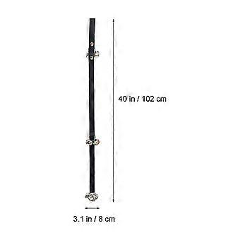 Dog Bell Rope Practical Pet Bell Rope for Position Tracking 1Pcs Black
