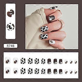 Woman Fashion Cow False Nails Anti-scratch Waterproof False Nails