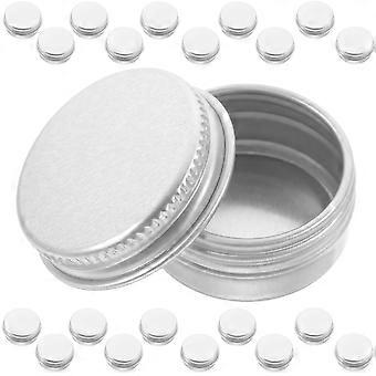 Spiral Lid Aluminum Box for Cream Storage 100Pcs Portable Holder