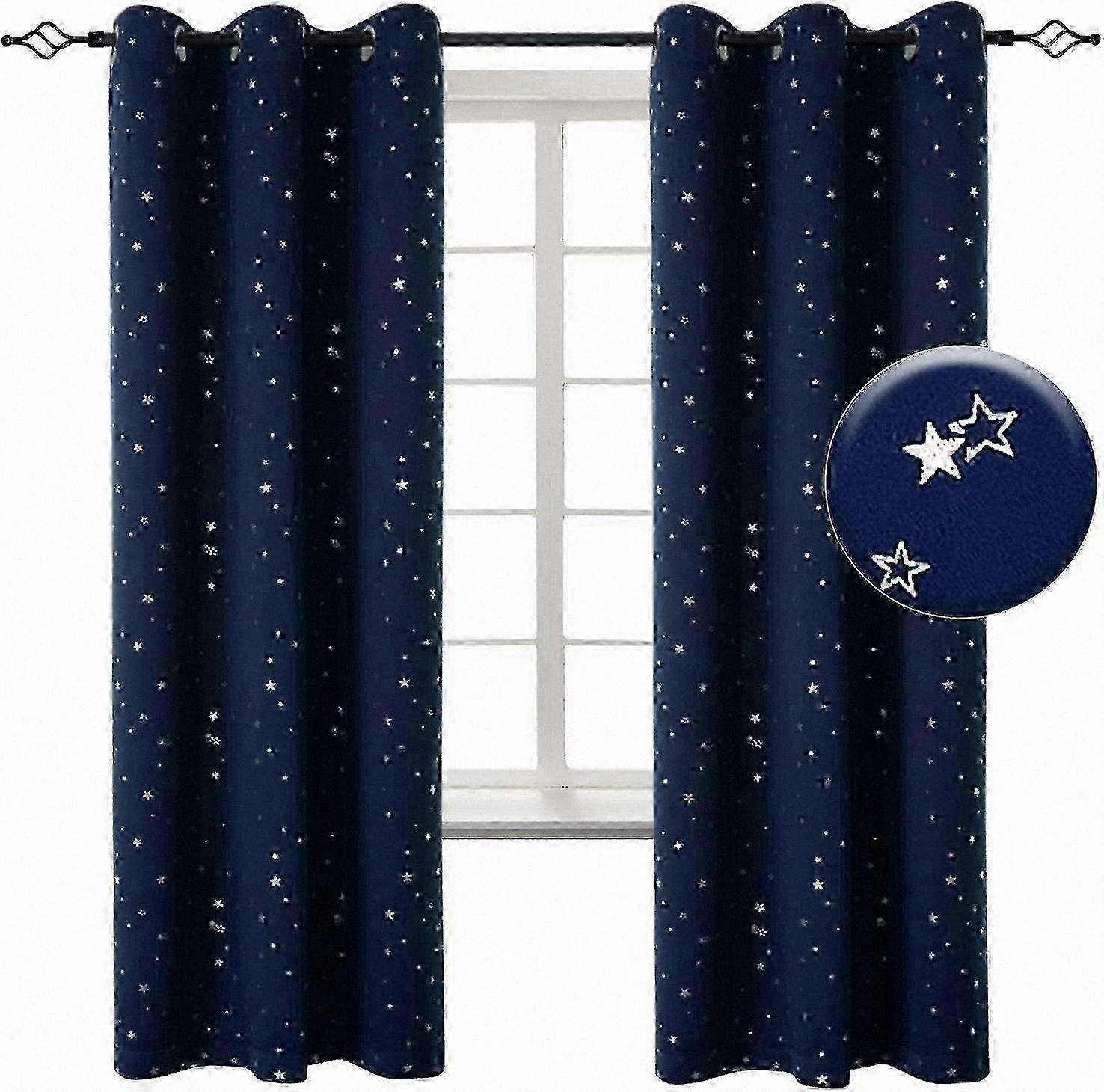 Navy Silver Star Thermal Blackout Pair
