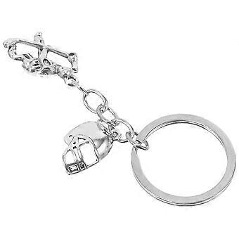 Hockey Player Keychain Decoration For Backpack Purse Offering Sophisticated Style In Silver Metal Designed For Men And Women 1Pcs