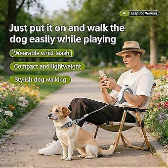 Retractable Pet Leash with Adjustable Wrist Strap for Small Dogs and Cats, Durable Nylon Cord, Lightweight Design)