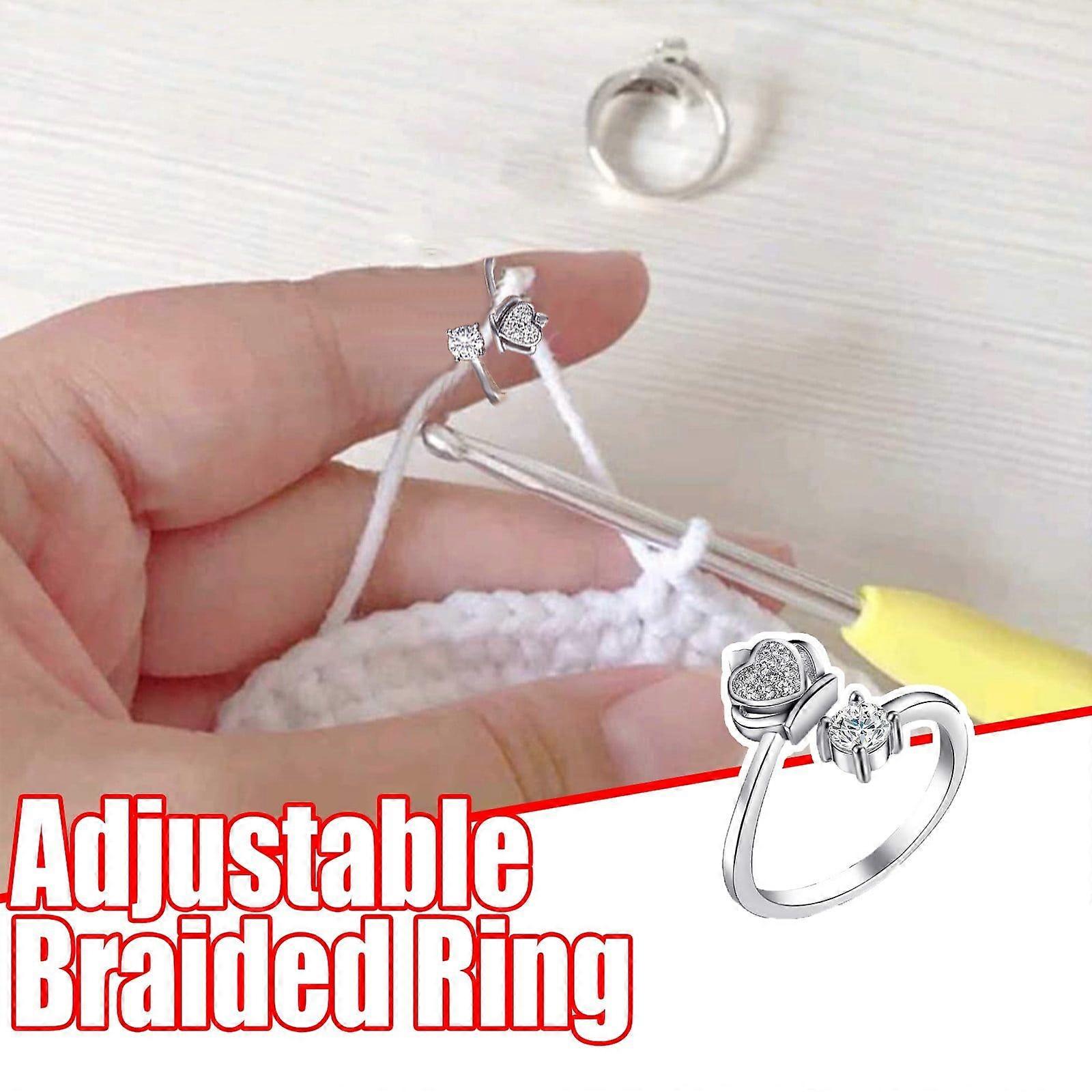 Ring Clearance Adjustable Knitting Loop Crochet Loop Knitting Accessories Knitting Ring 1Pc Room Decor A