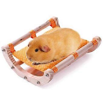 Green Wooden Small Pet Hammock with a Shaking Sofa anD Hideout YF