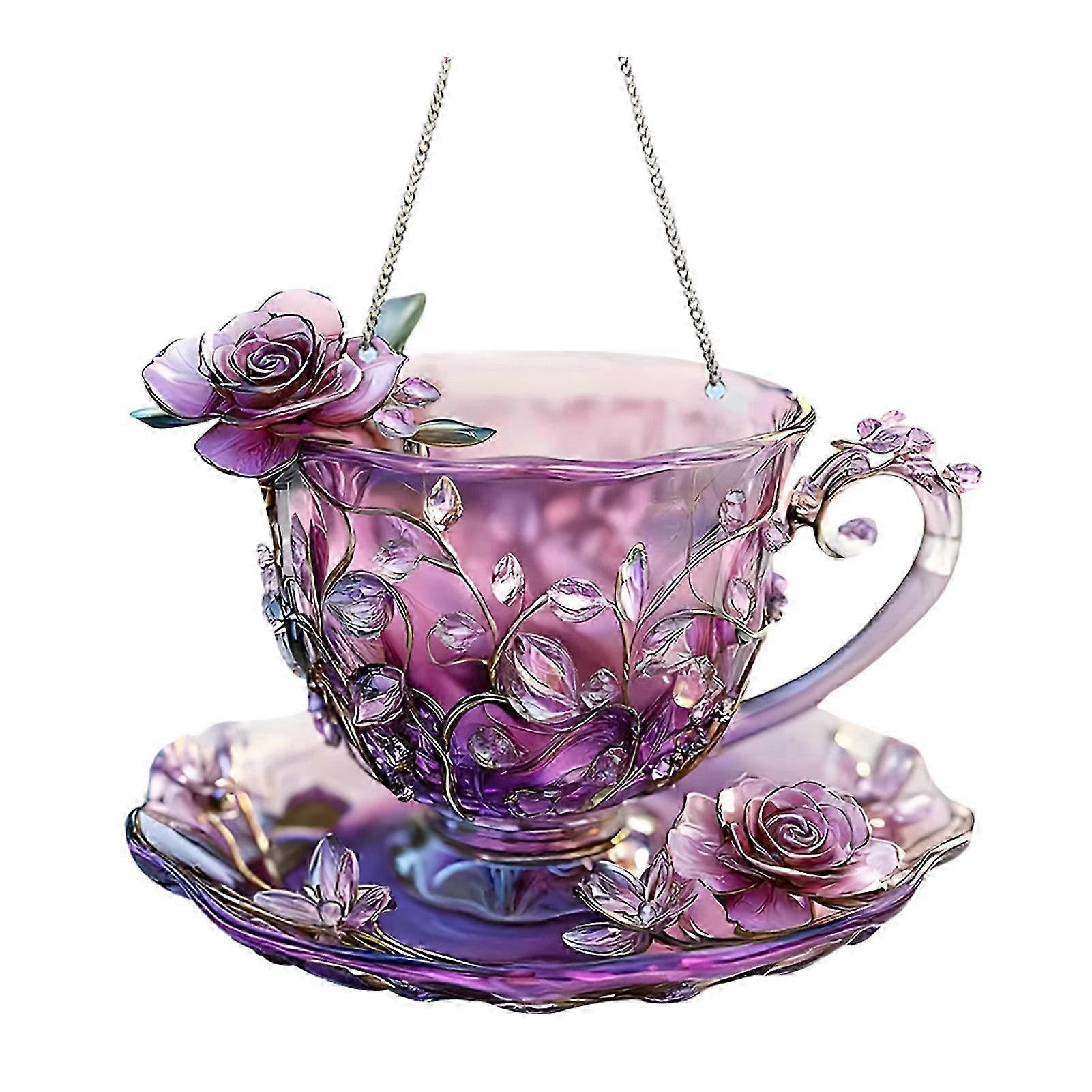 Acrylic Teacup Wall Art Piece