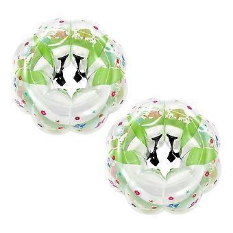 2-Pack Inflatable Bumper Balls 3FT Human Bubble for Kids Transparent, for Backyard, Camping, Picnic, Park, Lawn, PVC Material