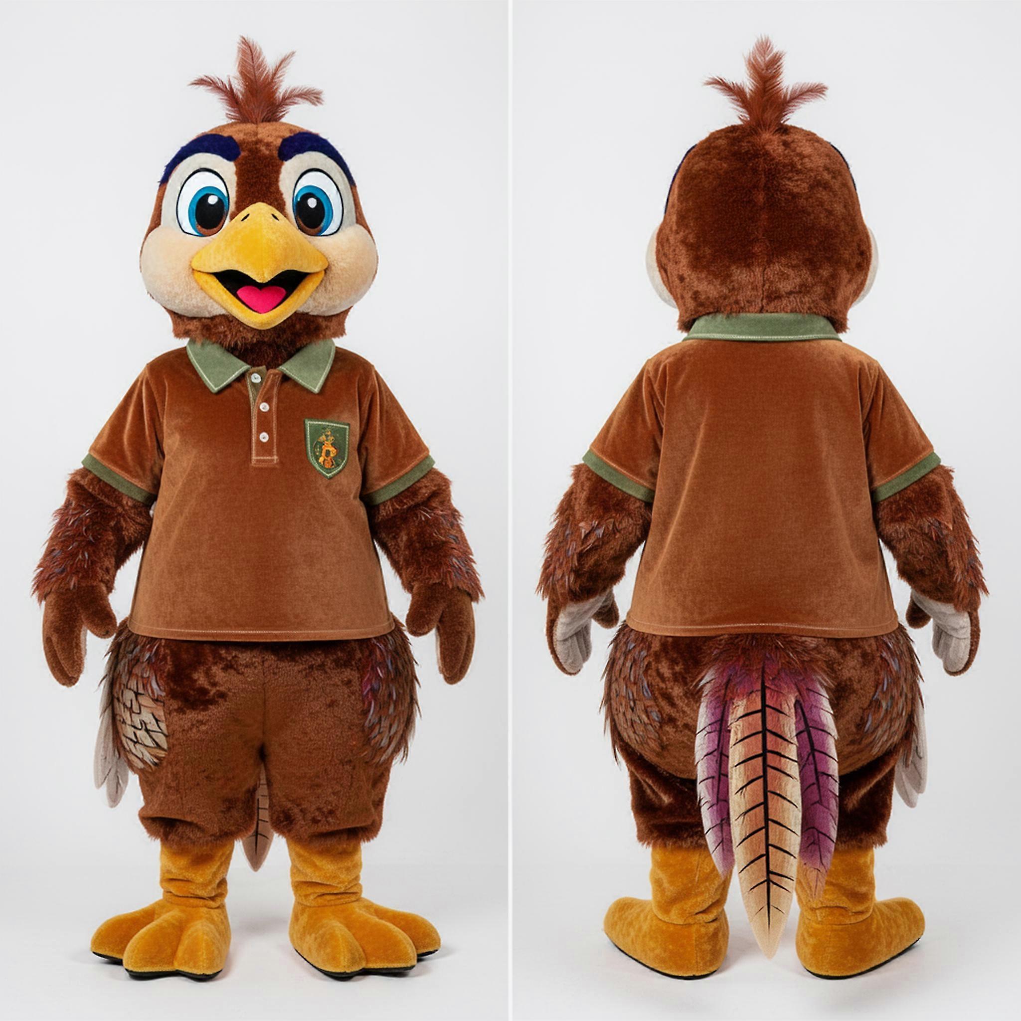 MASTICOT Brown Velvety Pheasant Mascot
