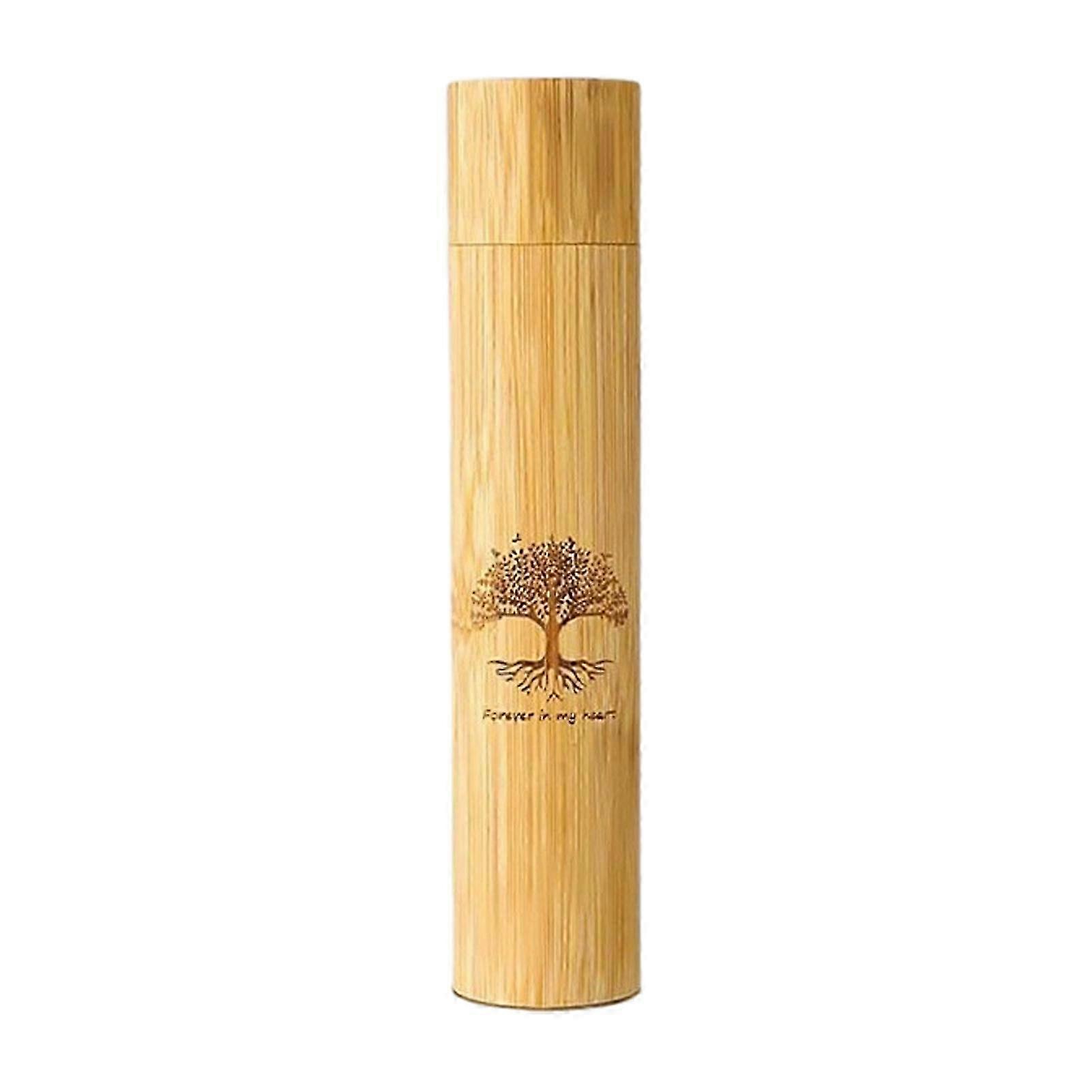 Compact Bamboo Pet Urn Tree Engraved