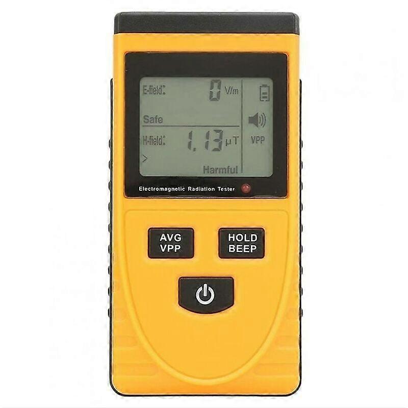 EMF Meter Dosimeter with Large LCD Data Locking Alarm