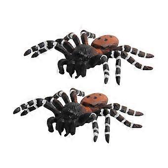 Simulation Animals Model Plastic Spider Toy for Playing 4Pcs Novelty Lifelike