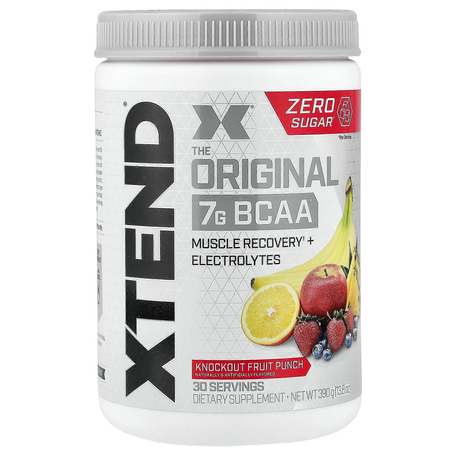 XTEND, 7G BCAA, Knockout Fruit Punch, 13.8 oz (390 g)