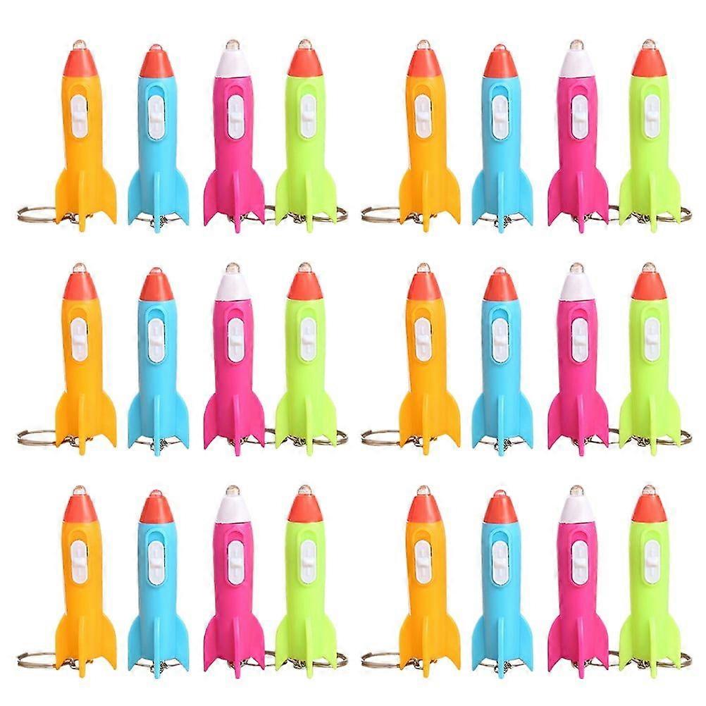 Keychains, 24pcs Creative Rockets Head Designed Keychains Handbag Pendants Key Pendants