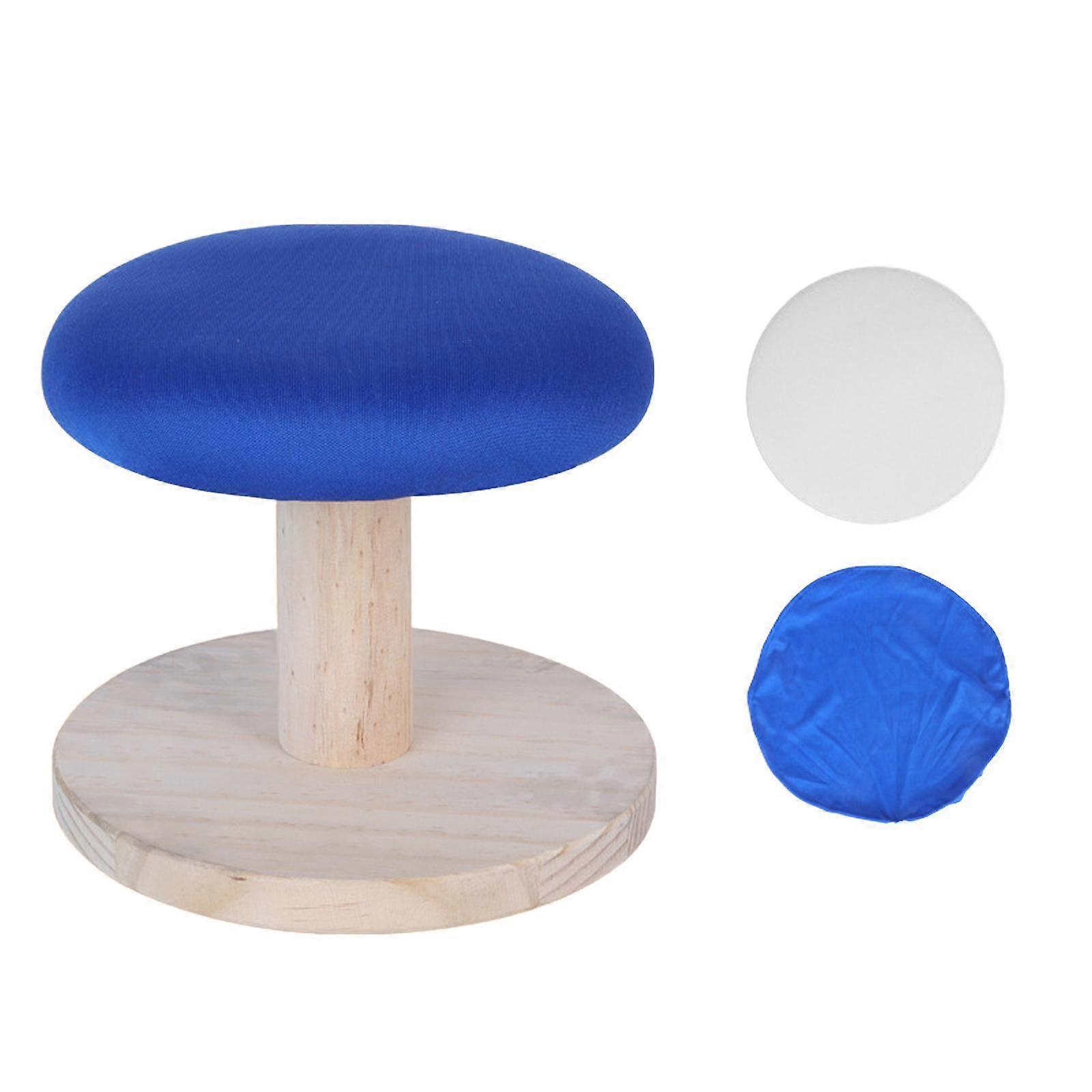 Round Pressing Stool Solid Wood 18cm