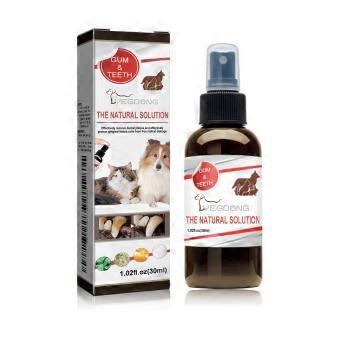 Pet Dental Care Spray 1 Box Plaque and Tartar Control Formula for Home Dental Care Easy Daily Application Prepares the Coat for Brushing